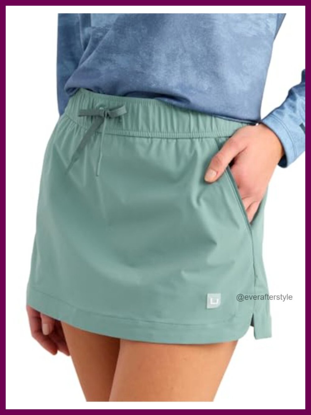 Women's Performance Skort 14.5" UPF 50 with Compression Short